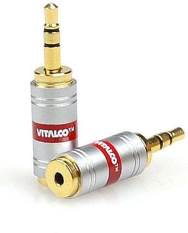 Adapter Wtyk Jack Stereo Gniazdo Jack Stereo Chrome Vitalco