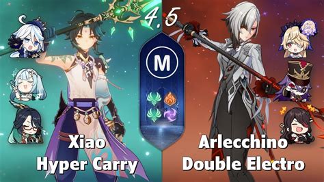 Xiao C0 Hyper Carry Arlecchino C1 Double Electro Abyss 4 5 Genshin