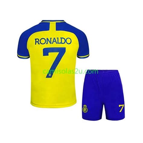 Camisolas de futebol Al Nassr Cristiano Ronaldo 7 Criança Equipamento