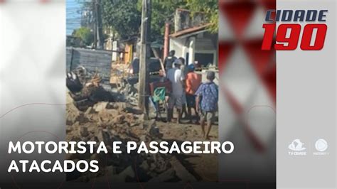 Motorista morre e passageiro fica ferido após serem atacados por