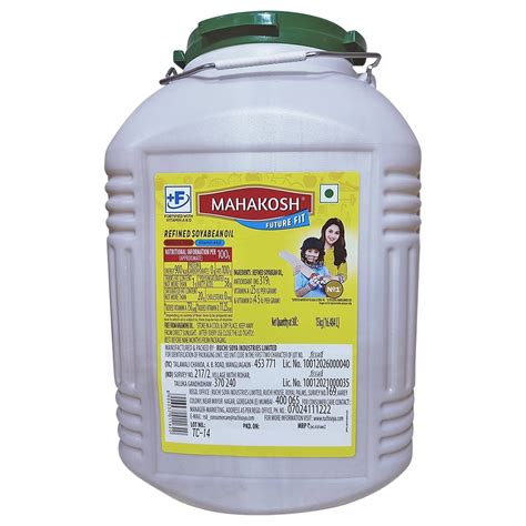 Mahakosh Future Fit Refined Soyabean Oil 15 Kg