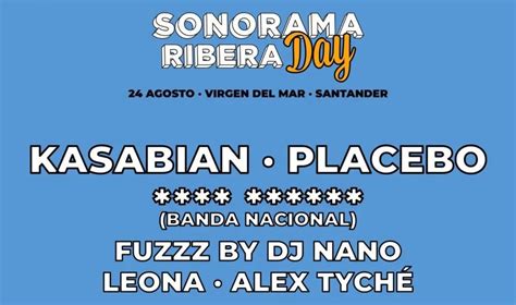 Sonorama Ribera Day En Santander Con Placebo Kasabian Y M S