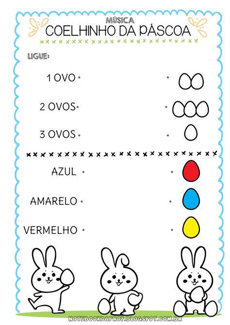 Atividades Eixo na Música Coelhinho da Páscoa