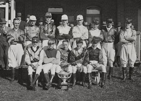 Group Portrait Of Jockeys Who Compete Items National Library Of