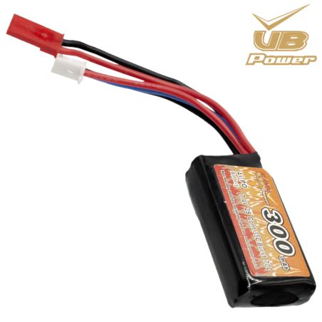 VB POWER Batterie LiPo 7 4v 300mAh 35C JST HPA Safe Zone Airsoft