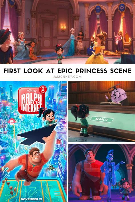 First Look At Epic Princess Scene From Ralph Breaks The Internet Wreck