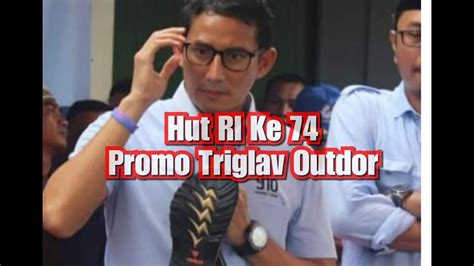 HUT RI KE 74 Promo Sandal Triglav Outdoor Triglav Buatan Lokal