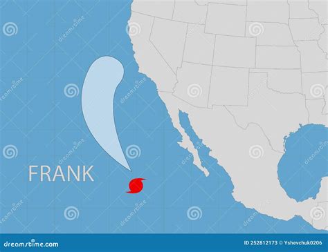 Tropical Storm Frank. Hurricane Frank. Vector Illustration Stock Vector ...