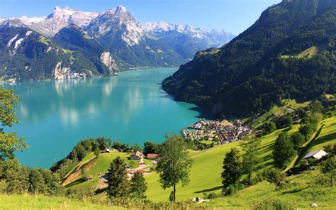 Wallpaper Landscape Hill Lake Nature Fjord Valley Mountain Pass