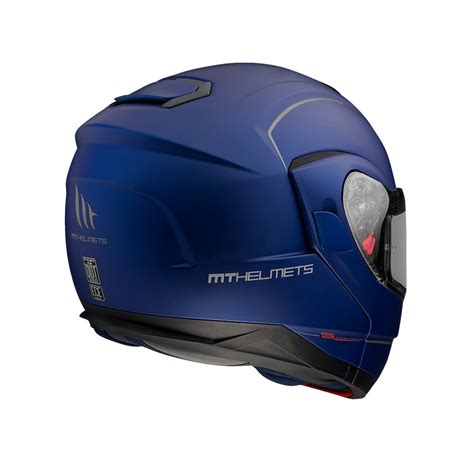 Casca Moto Flip Up Atom SV Solid A7 Matt Blue MT Helmets 10520000733X