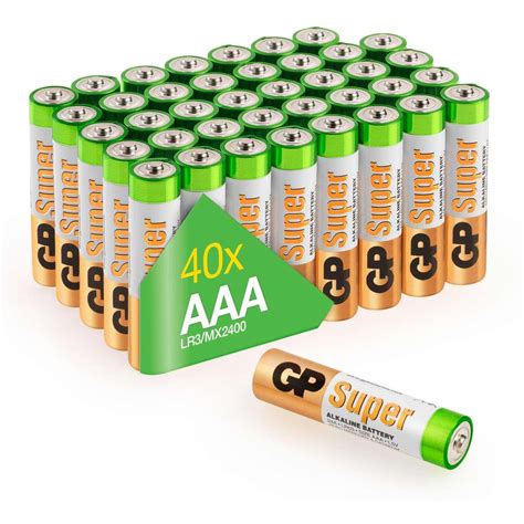 AAA Micro Batterie GP Alkaline Super 1 5V 40 Stück Micro AAA LR03