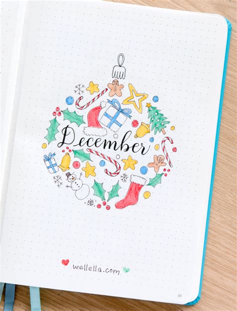 December Bullet Journal - Wellella - A Blog About Bullet Journaling