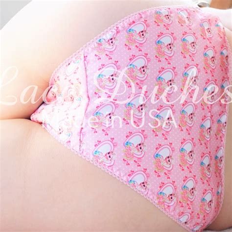 Vintage S Style Metallic Foil Sissy Pink Shiny String Bikini Etsy