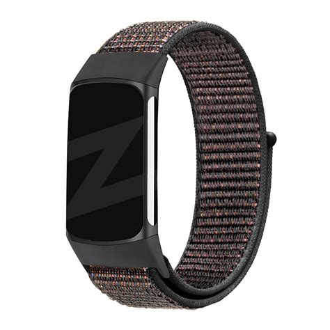 Fitbit Charge Nylon Loop Band Zwart Mix Smartwatchbanden Nl