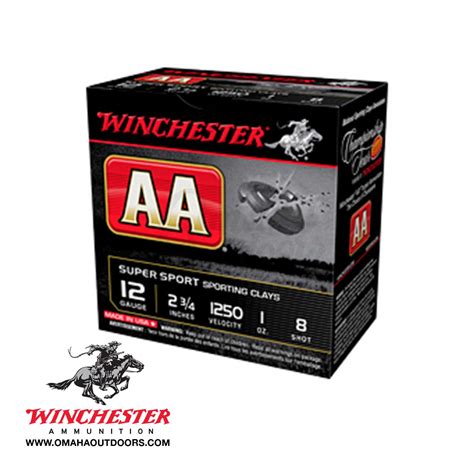 Winchester AA Super Sport Sporting Clays 12 Gauge 8 Shot 25 Rounds