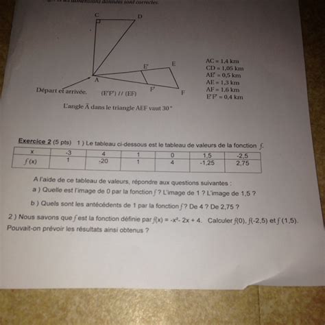 Svp aidez moi merci d avance l exercice 2 il faut utilisé les fonctions