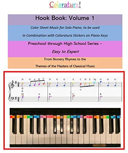 Keyboard Piano Book in Color - Piano for Kid and Adult Beginners ...