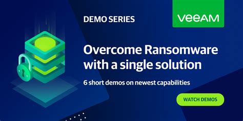 Ransomware Protection Demo Series Veeam