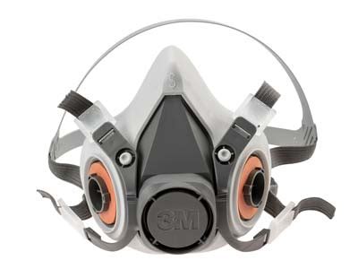 3M Half Mask Respirator 6100 Model Cooksongold