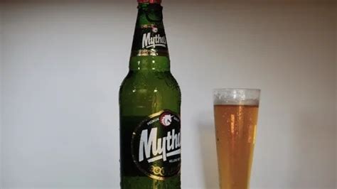 Mythos Greek lager 330 ml beer bottle ro... | Stock Video | Pond5