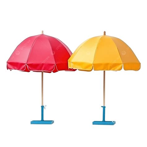 Colorful Beach Umbrellas For Protection From Summer Beach Heat Hot