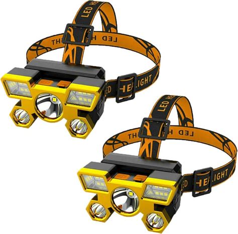 Amazon.com: RUNAAJA 750000lm COB LED Headlamp Rechargeable Head Light ...