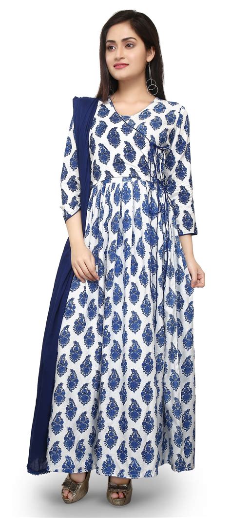 Casual Blue Color Cotton Fabric Salwar Kameez 1539234