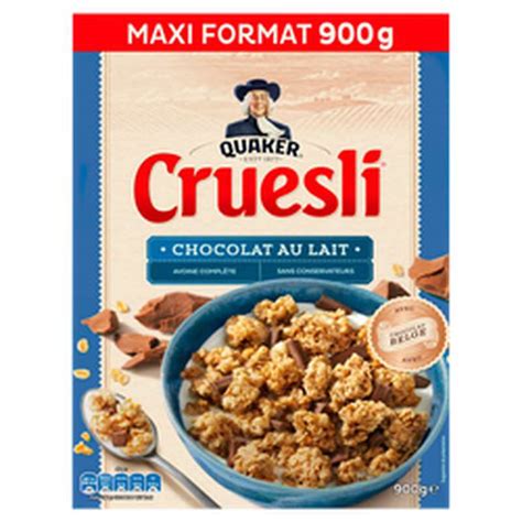 C R Ales Cruesli Au Chocolat Au Lait Maxi Format Quaker G La