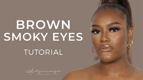 Brown Smoky Eyes Tutorial L Adjinaya Youtube