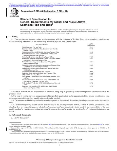 Astm B A Standard Specification For General Requirements For