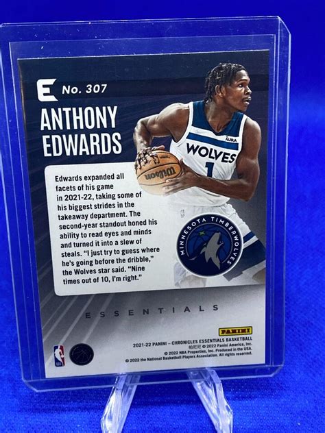 2021 22 Panini Chronicles Essentials Pink 307 Anthony Edwards