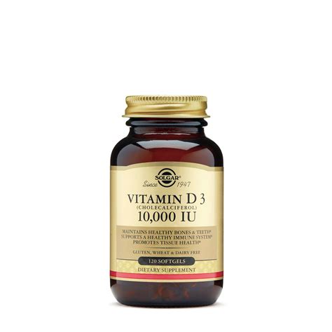 Solgar Vitamin D3 10 000 Iu Softgels 120 Ct