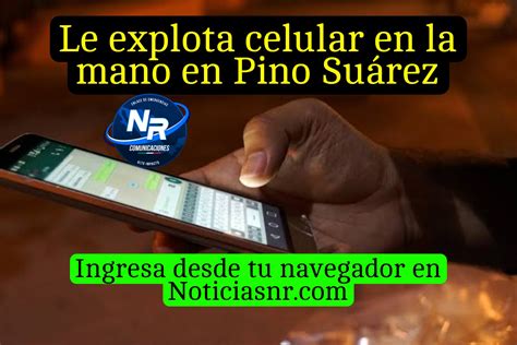 Le explota celular en la mano en el Metro Pino Suárez Noticias NR