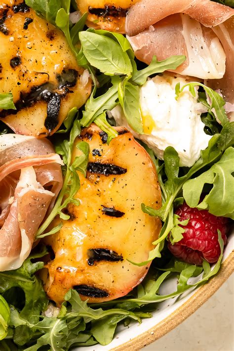 Grilled Peach Salad With Burrata No Spoon Necessary