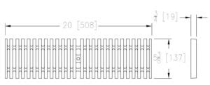 Zurn P Bg Ductile Iron Bar Grate Trench Drain Grates