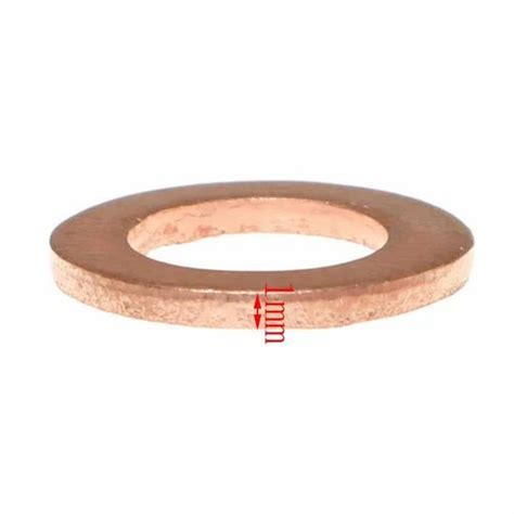 Source M M Din Copper Flat Washer On