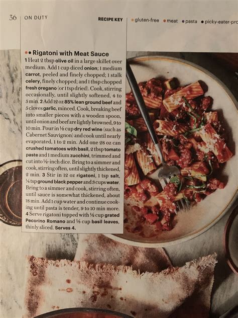 Rigatoni with meat sauce | Meat sauce, Meat, Food