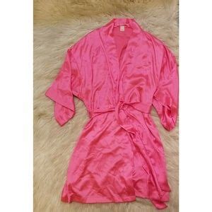 Victoria S Secret Intimates Sleepwear Barbie Hot Pink Victorias Secret Silk Kimono Poshmark