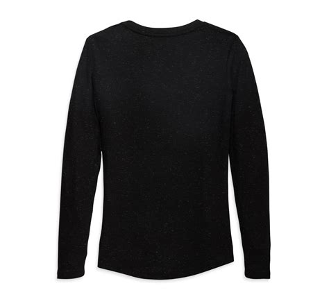 Vw Harley Davidson Womens Bonded Fashion Long Sleeve Knit Top