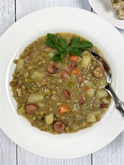 GERMAN LENTIL SOUP - Hello Ani