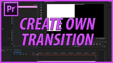 How To Create Your Own Transition In Adobe Premiere Pro CC 2018 YouTube