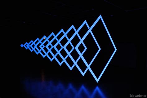 Enigmatica light sculpture by Kit Webster using projection mapping Brisbane, Melbourne, Sydney ...