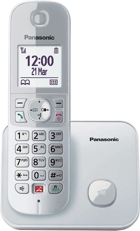 Panasonic Kx Tgc Gw Schnurloses Telefon Mit Anrufbeantworter Wei