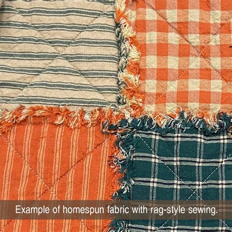 Pumpkin Primitive Mini Buffalo Plaid Homespun Fat Quarter Jubilee Fabric