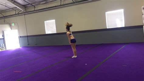 Cheerxperience Tumbling Front Punch Pause To Round Off Back