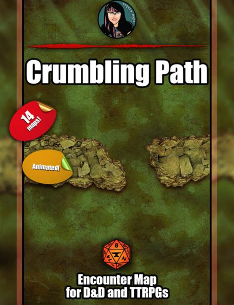 Crumbling Path Battle Map With Foundry VTT Support Animated WEBM