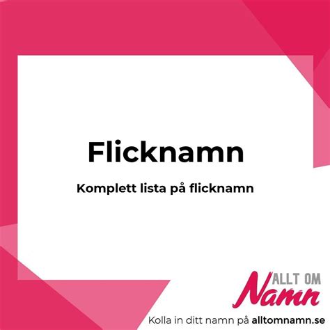 Populära flicknamn på tre bokstäver på J Alla svenska flicknamn