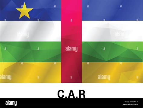 C.A.R flag design vector Stock Vector Image & Art - Alamy