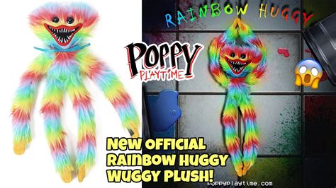 New Official Poppy Playtime Rainbow Huggy Wuggy Plush Youtube