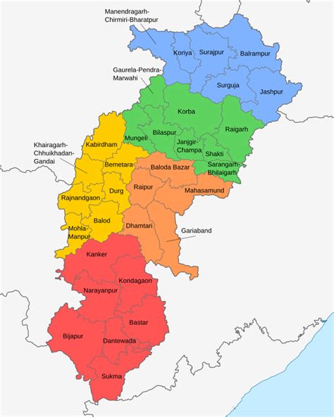 List of districts of Chhattisgarh - Wikipedia